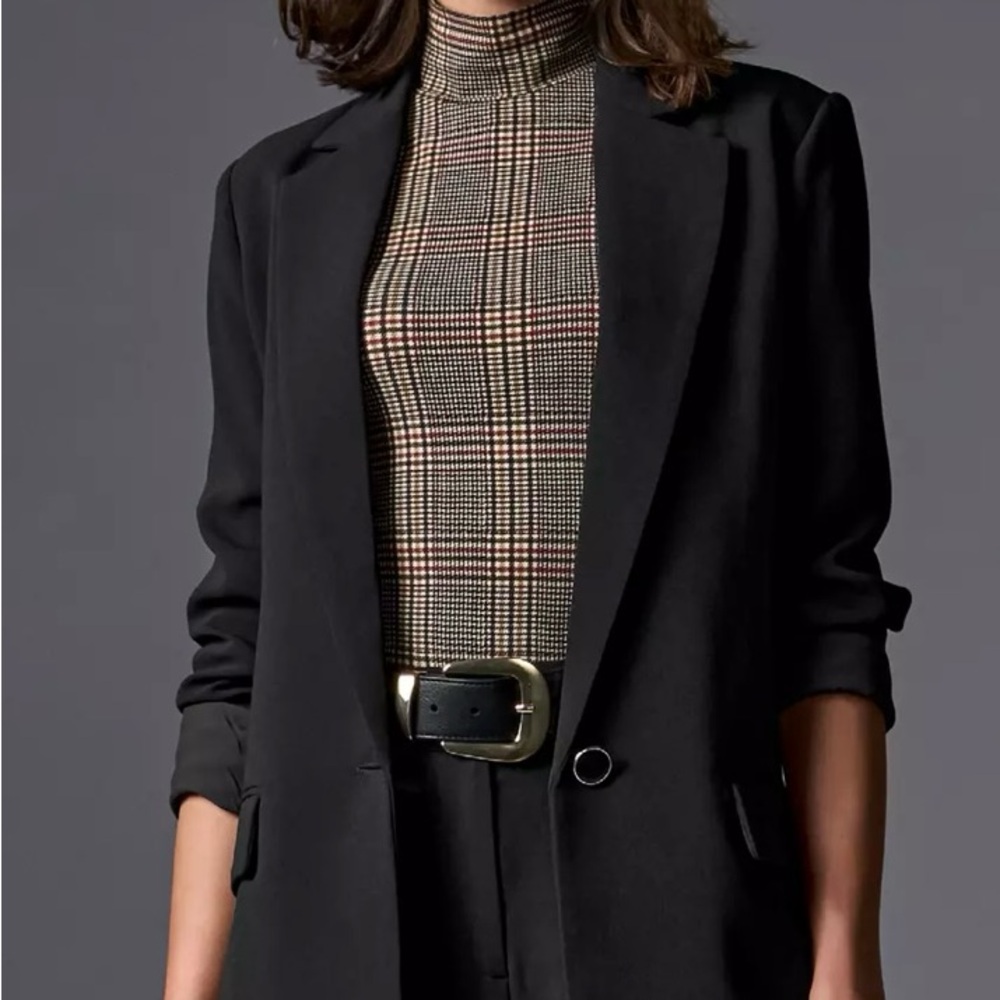 Boston Proper Beyond Travel Classic Boyfriend Blazer Size 10